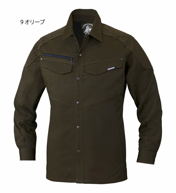 Z-DRAGON ジードラゴン 75404 長袖シャツ 春夏用 メンズ 作業服 作業着