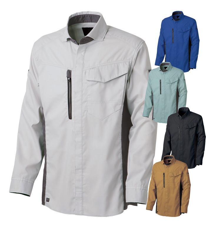 TAKAYAWORKWEAR タカヤワークウェア TWA124 長袖シャツ 春夏用 メンズ レディース  作業服 作業着