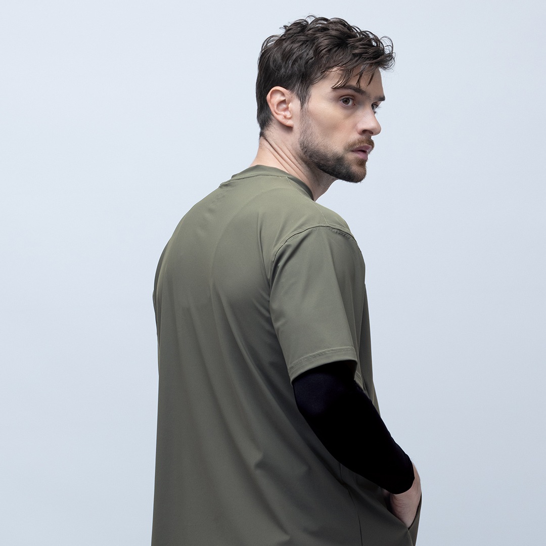 GRANCISCO グランシスコ GCS356 半袖 Tシャツ 接触冷感 ストレッチ ゆったりシルエット メンズ 春夏 作業服 作業着