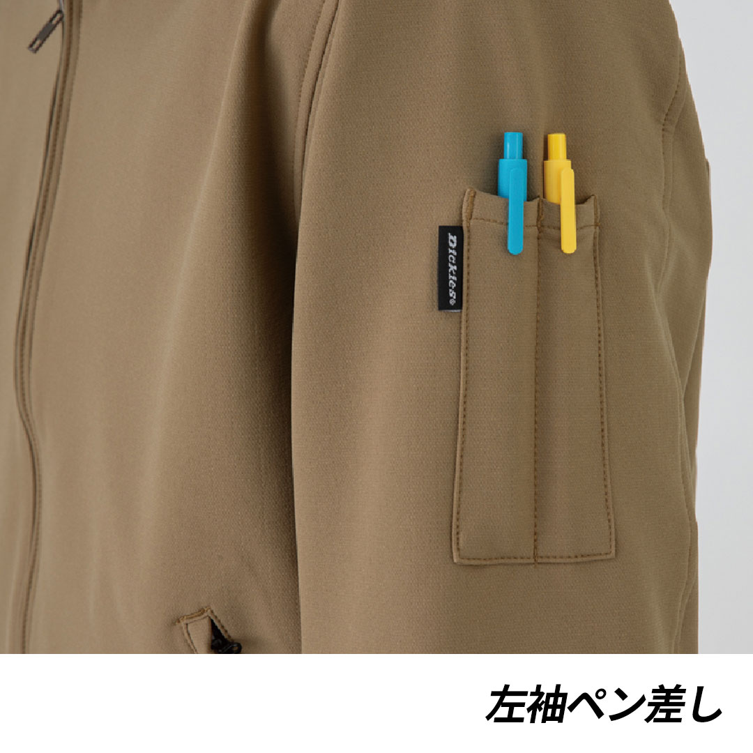 D7570 ストレッチ ジャケット Dickies クラシック 軽量 メンズ レディース 秋冬 作業服 作業着 ブルゾン ジャンパー 2024AW