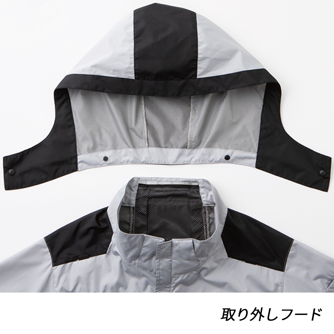 KF92500 半袖 ブルゾン (ウェアのみ) 空調風神服 冷却服 空調 服 熱中症対策 EFウェア 裏チタン加工 2026SS 作業服 作業着
