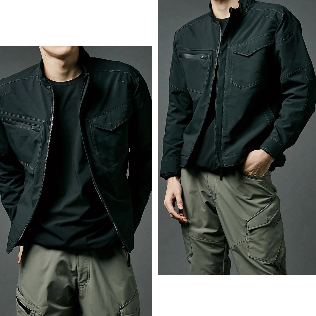 TS DESIGN ティーエスデザイン 4616 長袖 ジャケット ストレッチ 軽量 裏綿 マット感 メンズ レディース 秋冬 作業服 作業着 ジャンパー ブルゾン