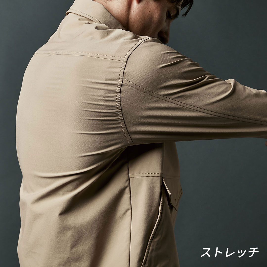 TS DESIGN ティーエスデザイン 4617 長袖 ジャケット コーチジャケット ストレッチ 軽量 UVカット 防汚 裏綿 メンズ レディース 春秋冬 作業服 作業着