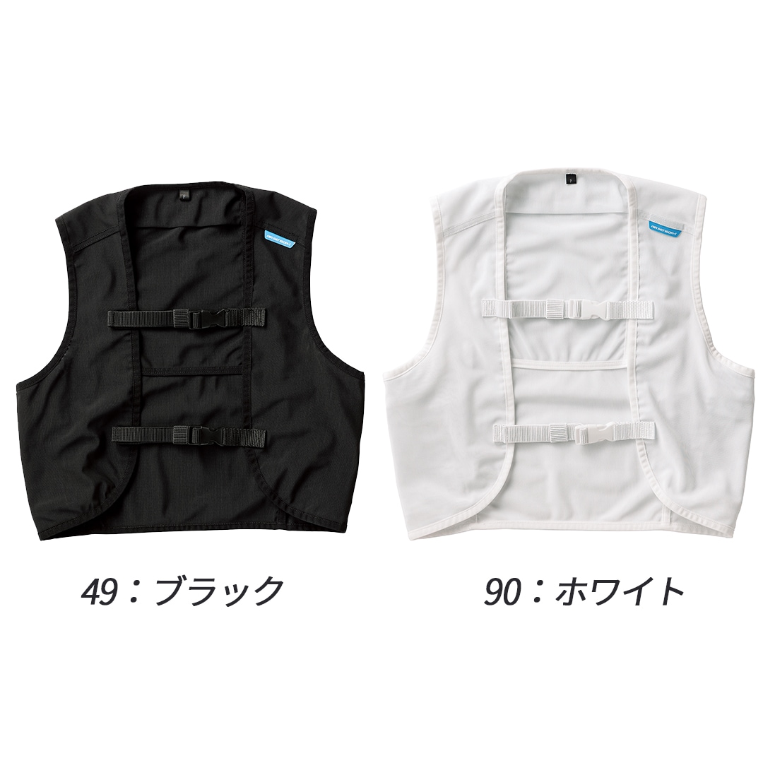 26535S メッシュ ベスト (保冷剤付き) 冷却 熱中症対策 ストレッチ 通気性 クロダルマ 2026SS 魔法の保冷剤対応
