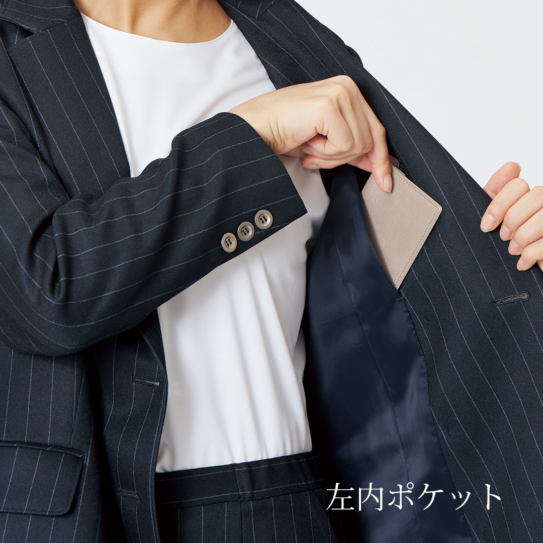 ユキトリイ　YUKI TORI ジャケット　ブラウス Gプリーツ　ストライプ ユキトリイ YUKI TORI ジャケット ブラウス Gプリーツ ストライプ YUKI