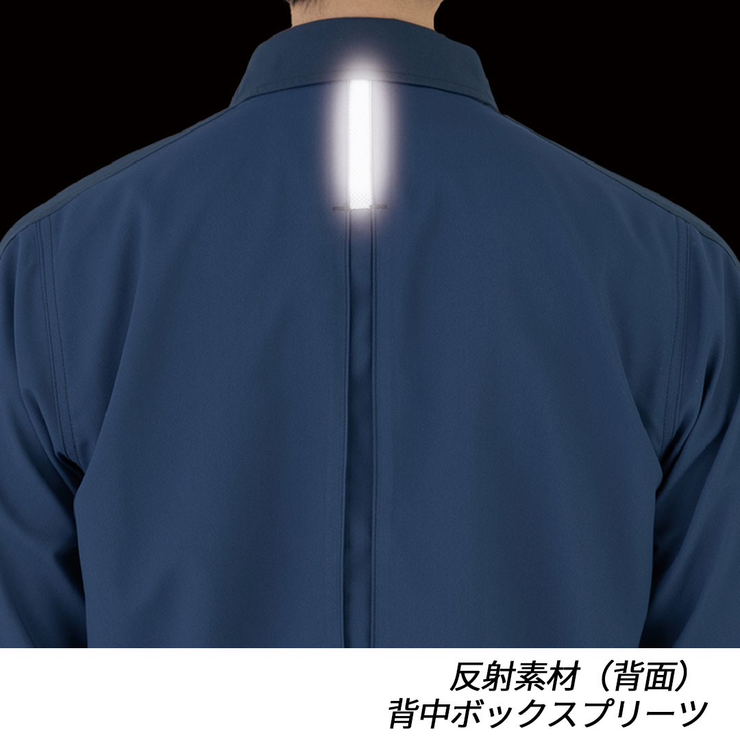 MB25100 長袖 ブルゾン ストレッチ 裏綿 帯電防止 制電 JIS T8118 エコ メンズ レディース 秋冬 コーコス信岡 モンバレーノ 作業服 作業着 ジャンパー ジャケット 2025AW