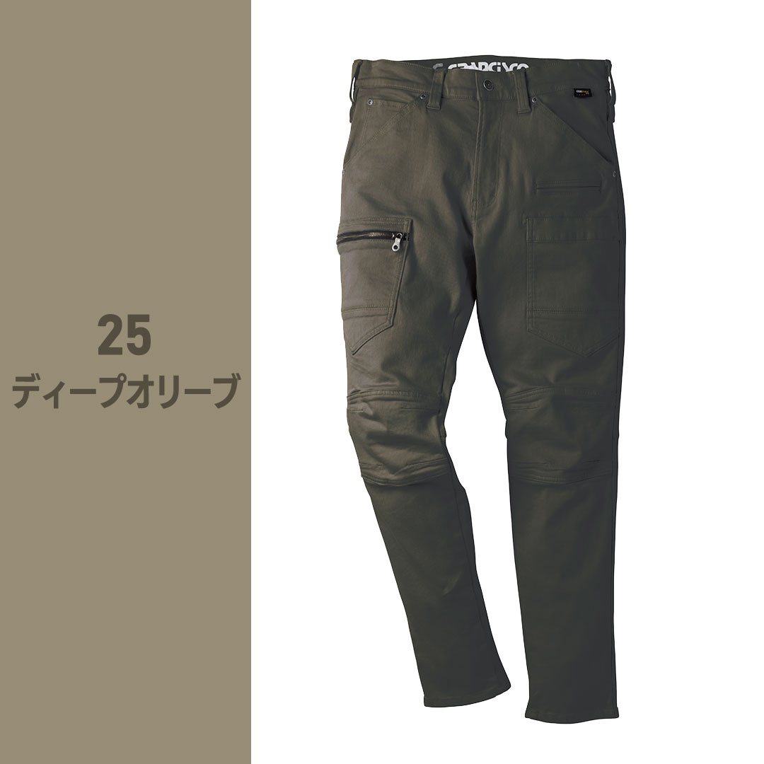 GCA613 カーゴ パンツ グランシスコ メンズ レディース 春 夏 秋 冬 ノータック ストレッチ 耐摩耗 作業服 作業着 ズボン モード VARY GRANCISCO