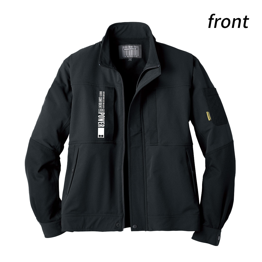 HUMMER ハマー 37054 長袖 ジャケット 吸汗速乾 保温 ストレッチ 軽量 UVカット メンズ 春秋冬 作業服 作業着 レヴスキンズ