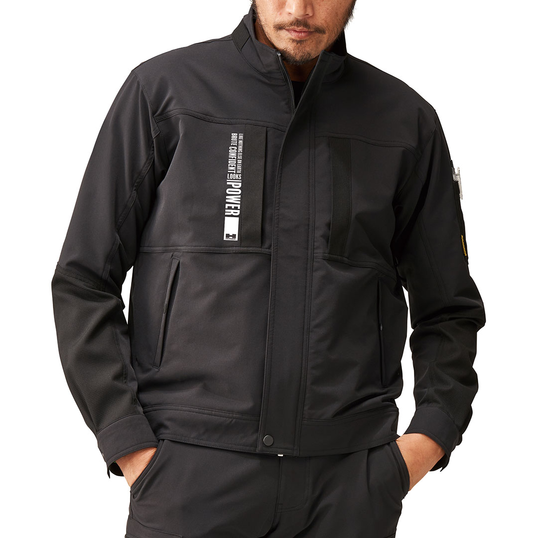 HUMMER ハマー 37054 長袖 ジャケット 吸汗速乾 保温 ストレッチ 軽量 UVカット メンズ 春秋冬 作業服 作業着 レヴスキンズ