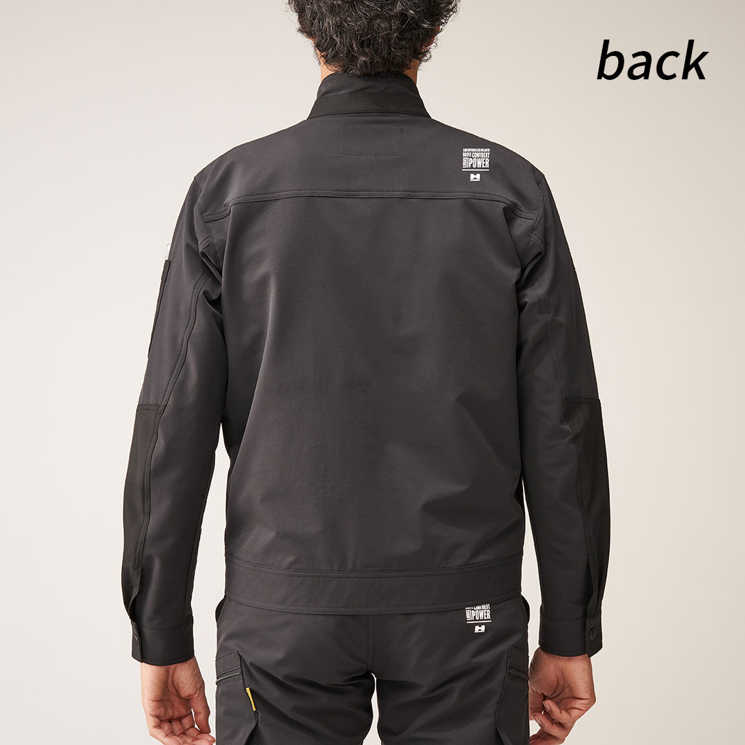 HUMMER ハマー 37054 長袖 ジャケット 吸汗速乾 保温 ストレッチ 軽量 UVカット メンズ 春秋冬 作業服 作業着 レヴスキンズ