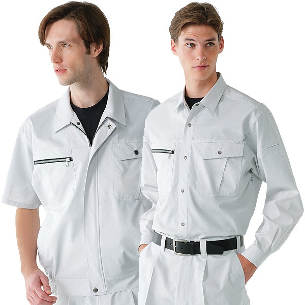 86104 ストレッチ長袖シャツ 春夏用 作業服 作業着 自重堂 | 作業着