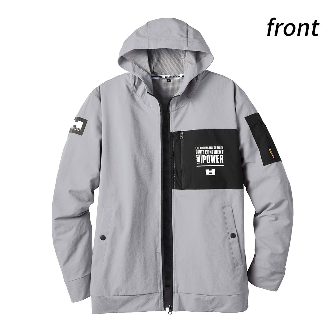 HUMMER ハマー 27054 パーカー ジャケット 吸汗速乾 保温 ストレッチ 軽量 メンズ 春秋冬 作業服 作業着 フーディー レヴスキンズ