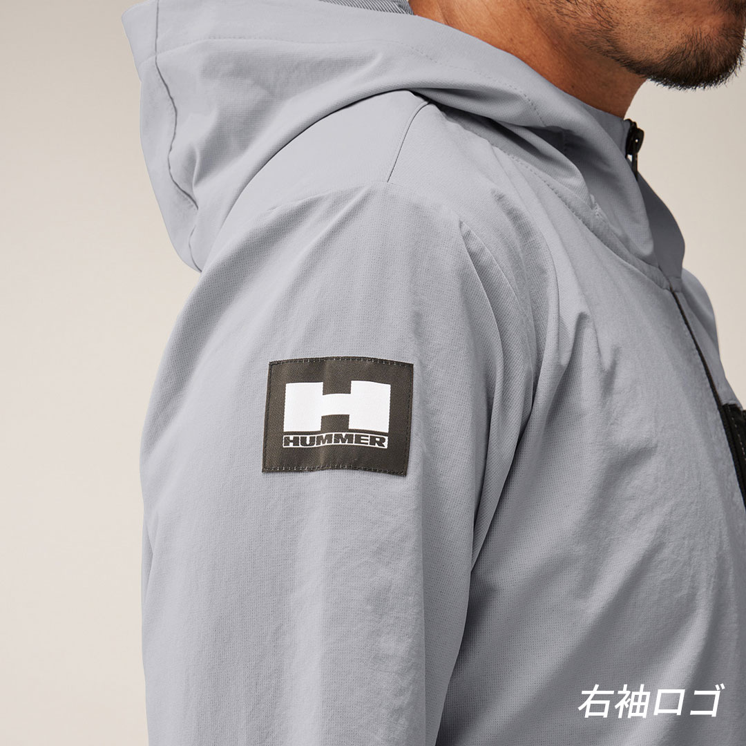 HUMMER ハマー 27054 パーカー ジャケット 吸汗速乾 保温 ストレッチ 軽量 メンズ 春秋冬 作業服 作業着 フーディー レヴスキンズ