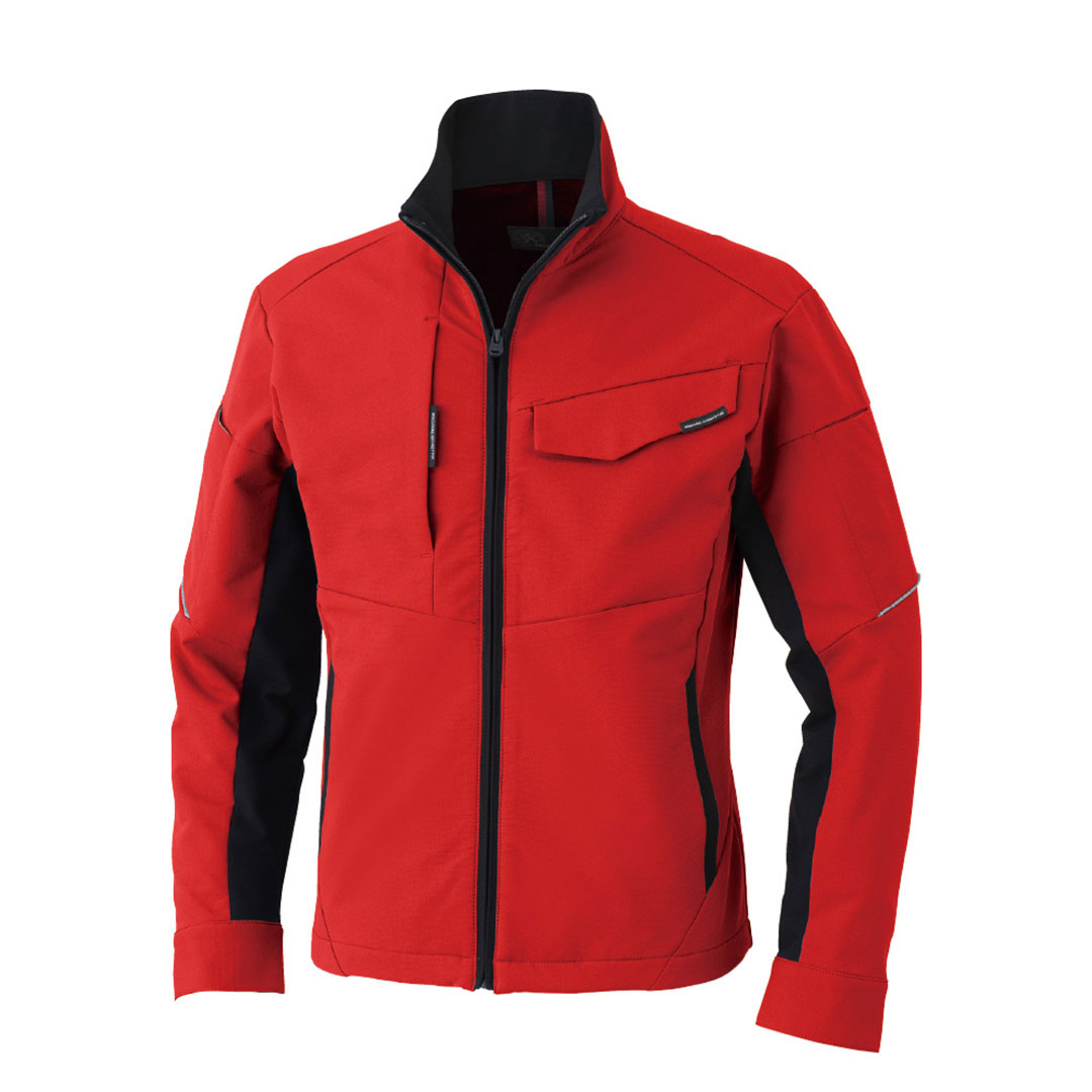 A7160 長袖 ブルゾン ストレッチ 帯電防止 制電 JIS T8118 反射 メンズ レディース 秋冬 コーコス信岡 アンドレスケッティ 作業服 作業着 ジャンパー ジャケット 2025AW