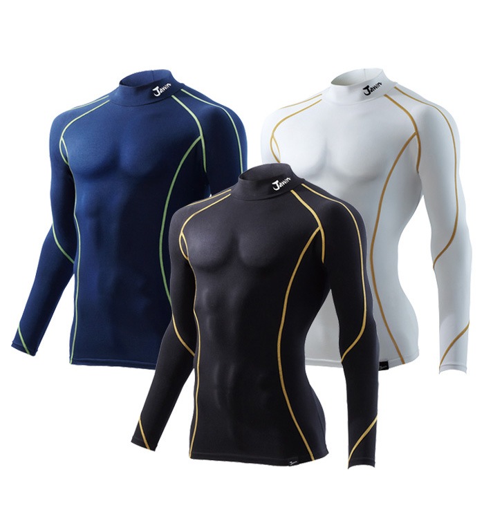 JAWIN ジャウィン  自重堂 52024 ハイネックロングスリーブ 作業服 作業着  メンズ アンダーシャツ アンダーウェア 