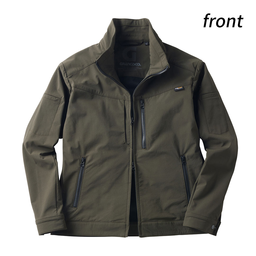 GRANCISCO グランシスコ GCW501 長袖 ジャケット コーデュラ 高強度 耐摩耗 ストレッチ 撥水 軽量 メンズ レディース 秋冬 作業服 作業着