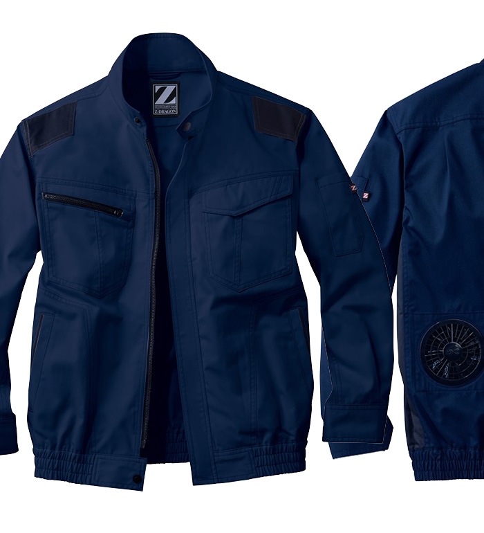 Z-DRAGON ジードラゴン 74040 長袖ブルゾン 空調服 メンズ  ファン バッテリー ケーブル別売り  作業服 作業着 ジャンパー ジャケット