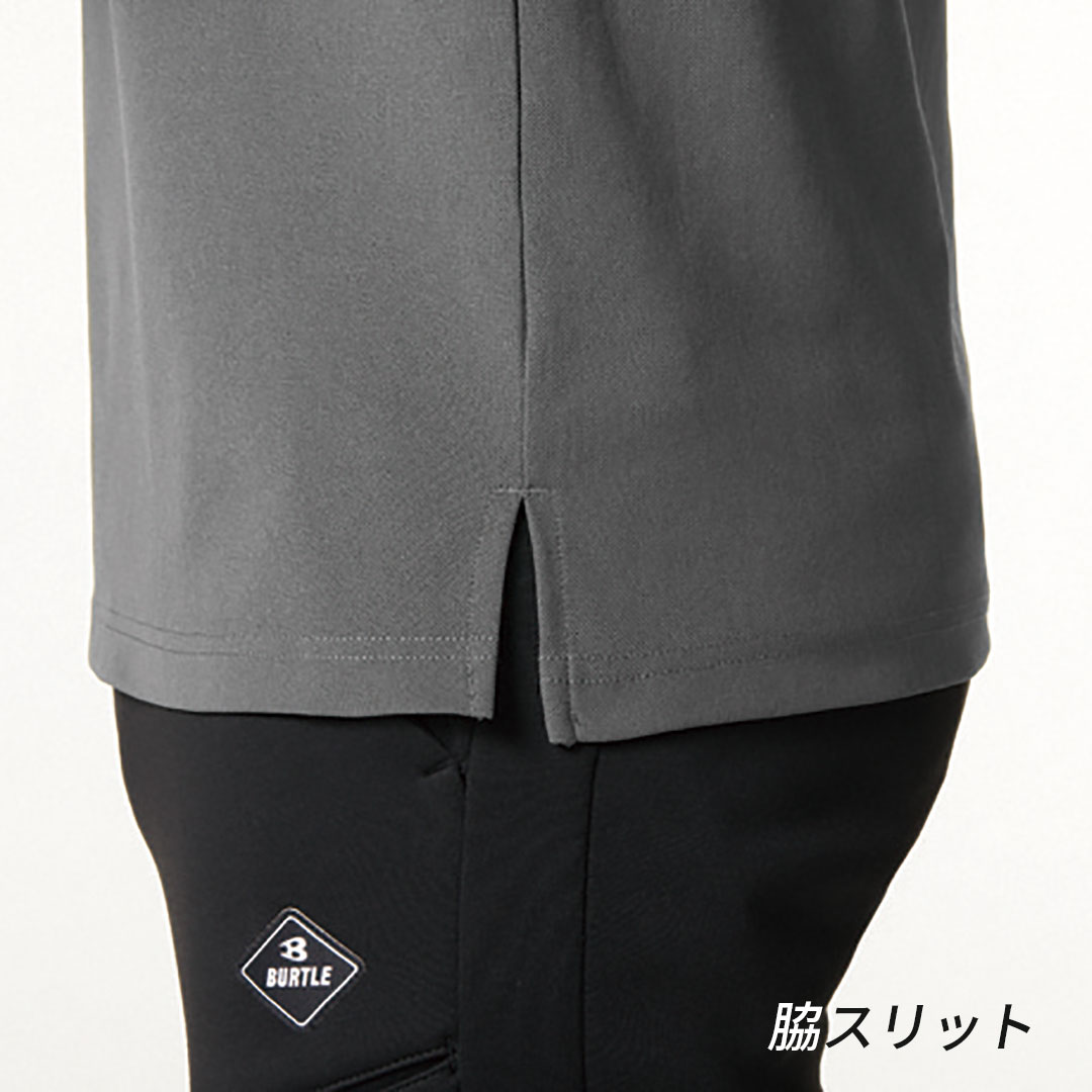BURTLE バートル 655 長袖 Tシャツ ストレッチ 吸汗速乾 UVカット メンズ レディース 春夏秋冬 作業服 作業着 ドライメッシュ 鹿の子