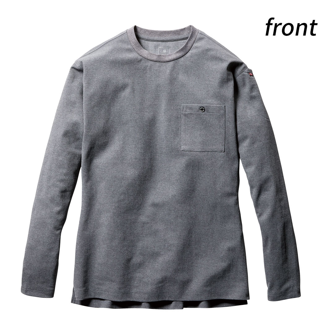 BURTLE バートル 655 長袖 Tシャツ ストレッチ 吸汗速乾 UVカット メンズ レディース 春夏秋冬 作業服 作業着 ドライメッシュ 鹿の子