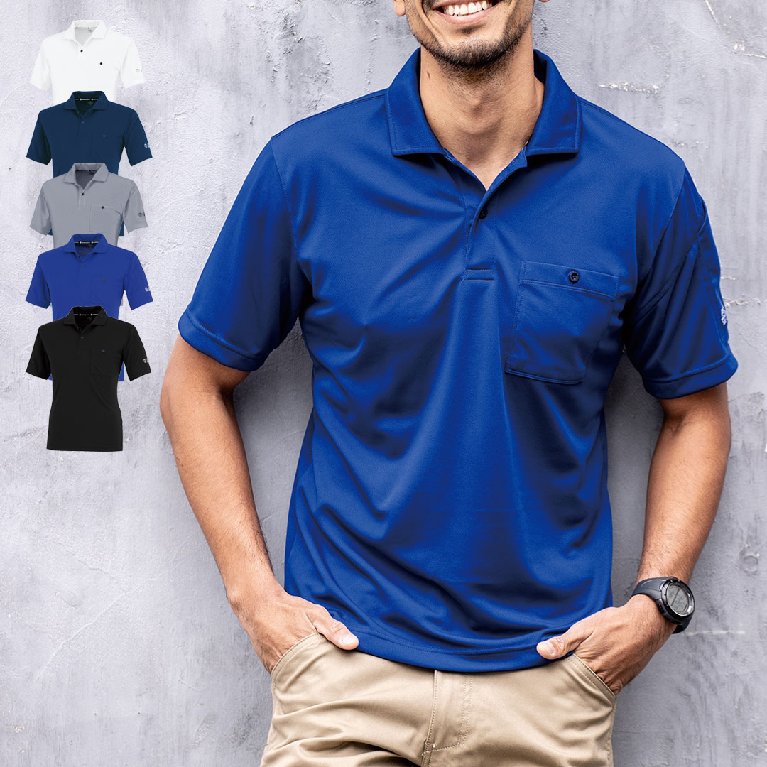 AE1697 半袖 ポロシャツ コーコス信岡 ストレッチ 帯電防止 エコ 消臭 吸汗速乾 UVカット SDGs メンズ レディース 春夏 作業服 作業着 2025SS