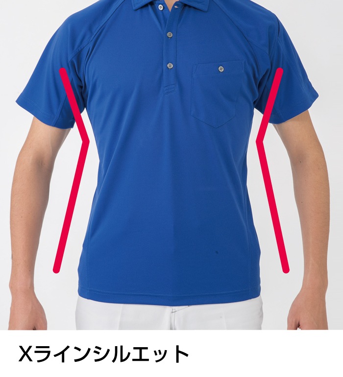 A4377 半袖ポロシャツ ANDARE SCHIETTI アンドレ スケッティ 作業服 作業着