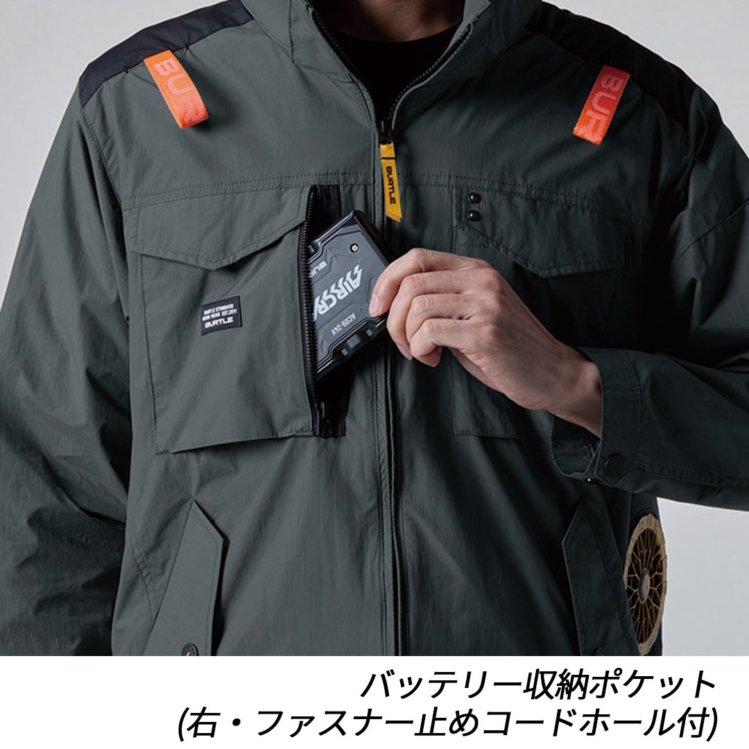 バートル BURTLE AC1156 パーカー半袖ブルゾン AIR CRAFT エアー