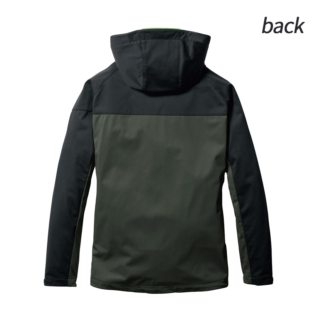 BURTLE バートル 3230 ストレッチ パーカー 軽量 撥水 保温 防風 メンズ レディース 春秋冬 作業服 作業着 バイカラー フーディー