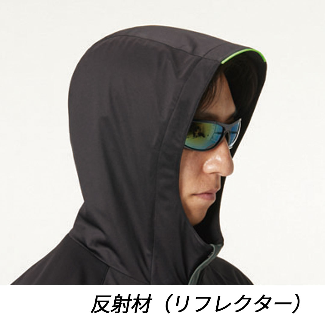 BURTLE バートル 3230 ストレッチ パーカー 軽量 撥水 保温 防風 メンズ レディース 春秋冬 作業服 作業着 バイカラー フーディー