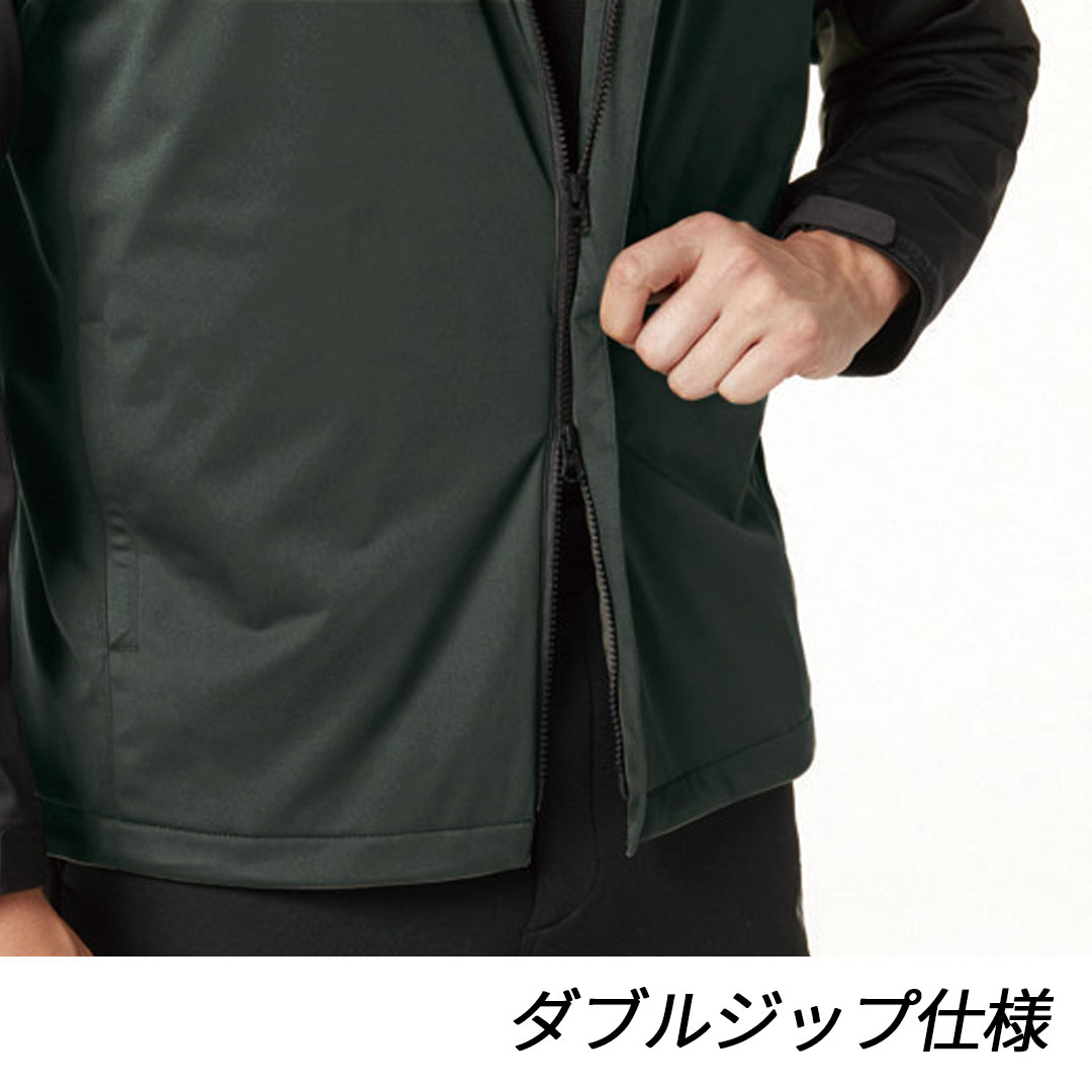 BURTLE バートル 3230 ストレッチ パーカー 軽量 撥水 保温 防風 メンズ レディース 春秋冬 作業服 作業着 バイカラー フーディー