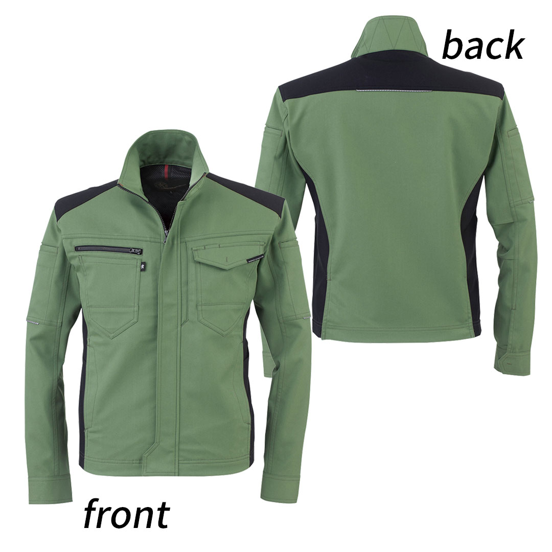 A9170 長袖 ジャケット メンズ レディース  JIS 帯電防止 制電 ストレッチ 作業服 作業着 ジャンパー ブルゾン 秋 冬 ANDARE SCHIETTI アンドレスケッティ 最強配送