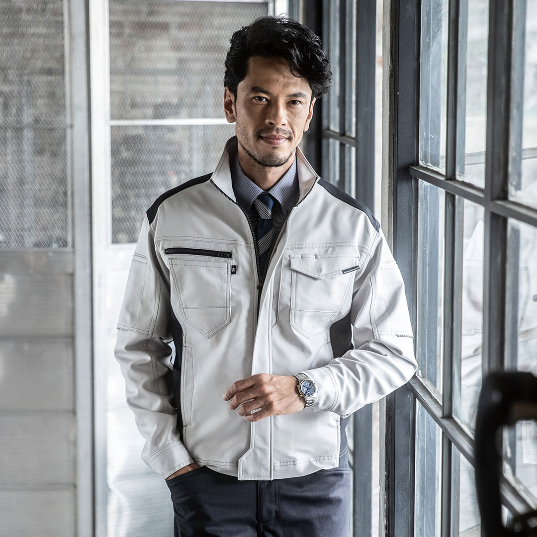 A9170 長袖 ジャケット メンズ レディース  JIS 帯電防止 制電 ストレッチ 作業服 作業着 ジャンパー ブルゾン 秋 冬 ANDARE SCHIETTI アンドレスケッティ 最強配送