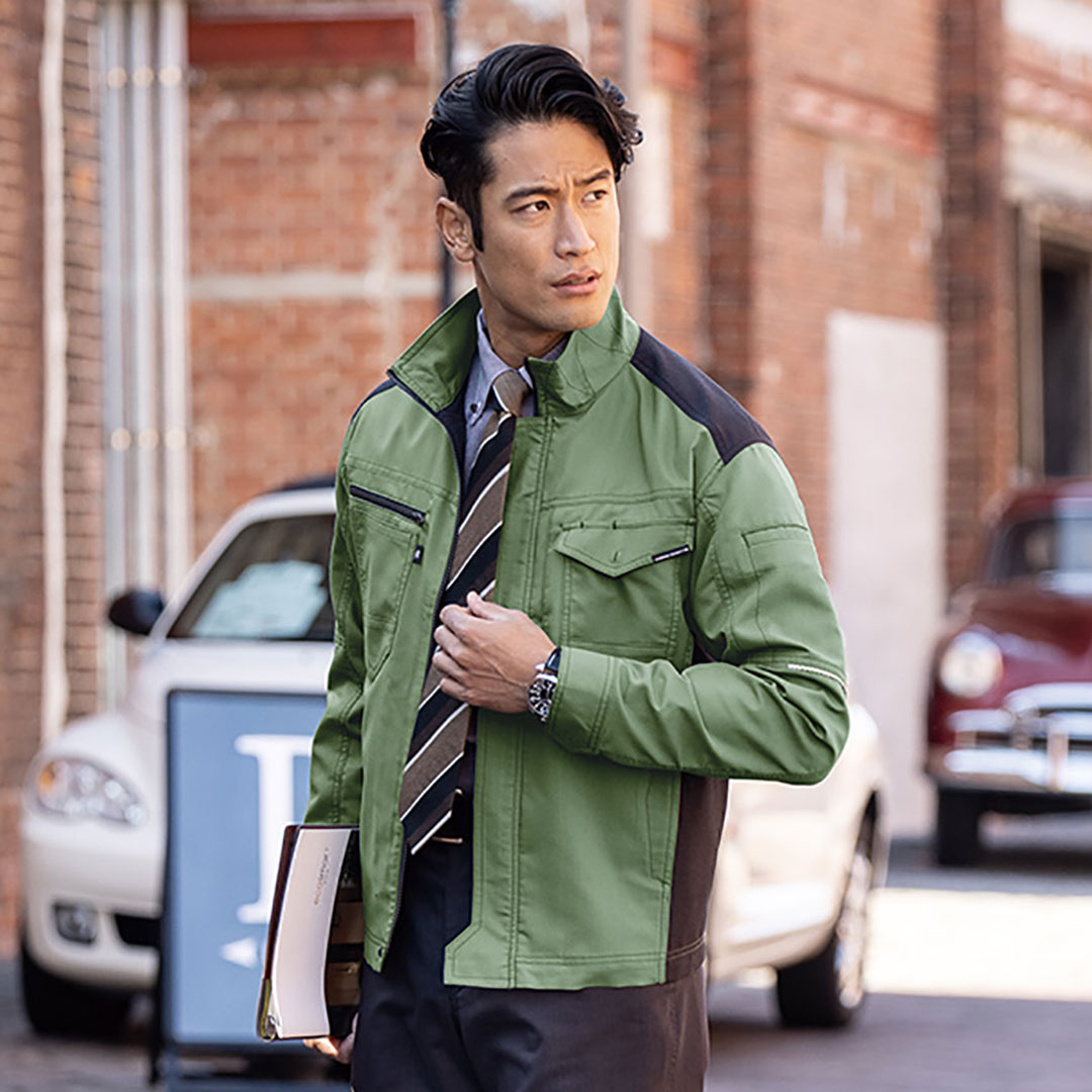 A9170 長袖 ジャケット メンズ レディース  JIS 帯電防止 制電 ストレッチ 作業服 作業着 ジャンパー ブルゾン 秋 冬 ANDARE SCHIETTI アンドレスケッティ 最強配送