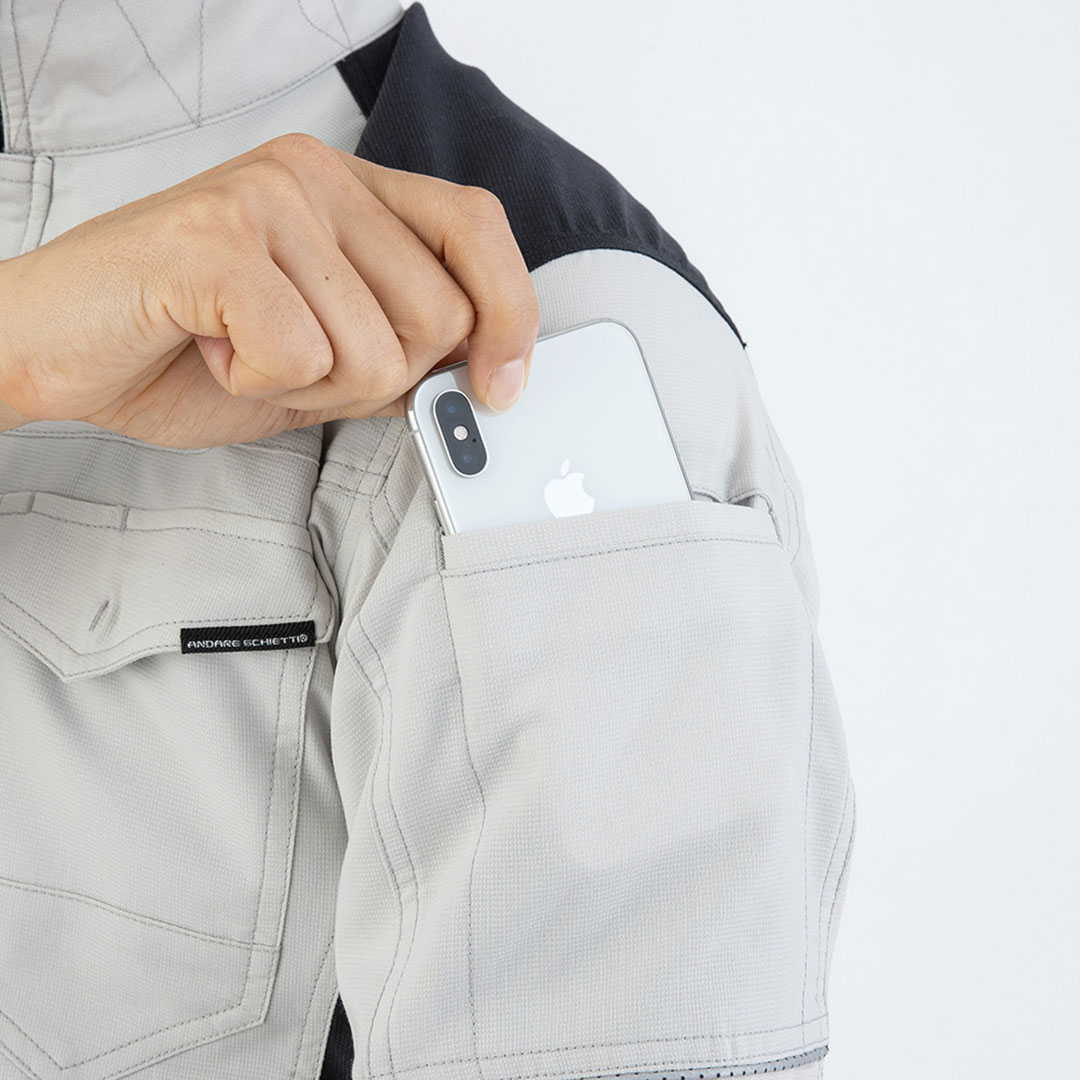 A9170 長袖 ジャケット メンズ レディース  JIS 帯電防止 制電 ストレッチ 作業服 作業着 ジャンパー ブルゾン 秋 冬 ANDARE SCHIETTI アンドレスケッティ 最強配送