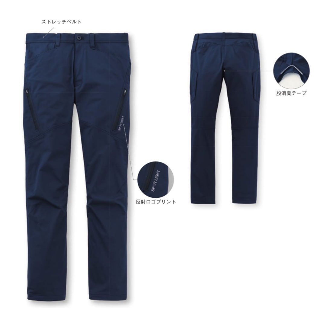 SPT22115 カーゴパンツ サンエス 速乾 軽量 ストレッチ メンズ レディース 春夏秋 作業服 作業着 ズボン 2025SS