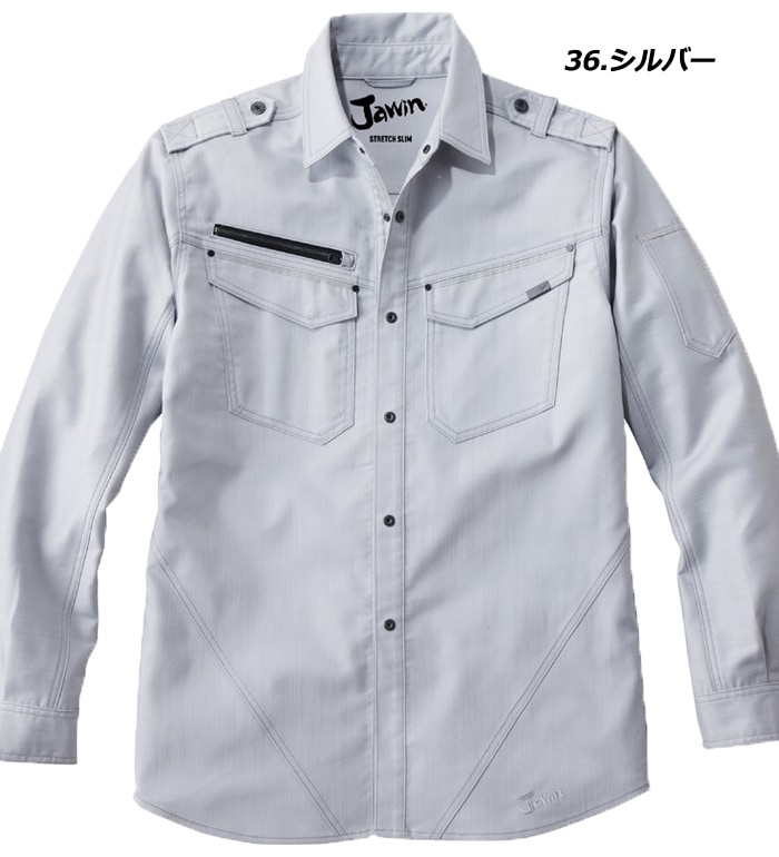 ジャケット アウター Jawin】 52604 ストレッチ長袖シャツ [秋冬]※SLIM FIT※通販ページ