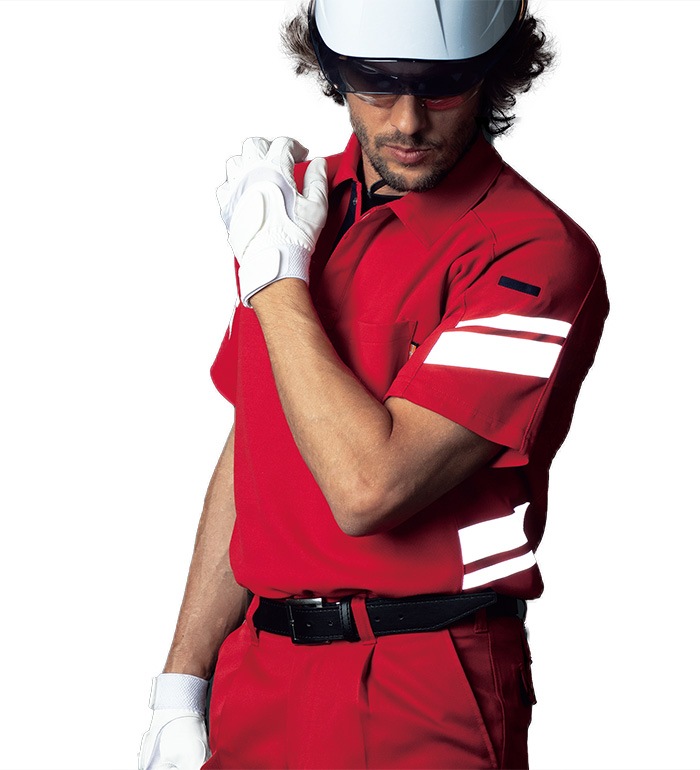 高視認性ポロシャツ 反射材付き　おまけあり TUNP22 反射材付き 半袖 ポロシャツ 高視認 メンズ 春 夏 帯電防止