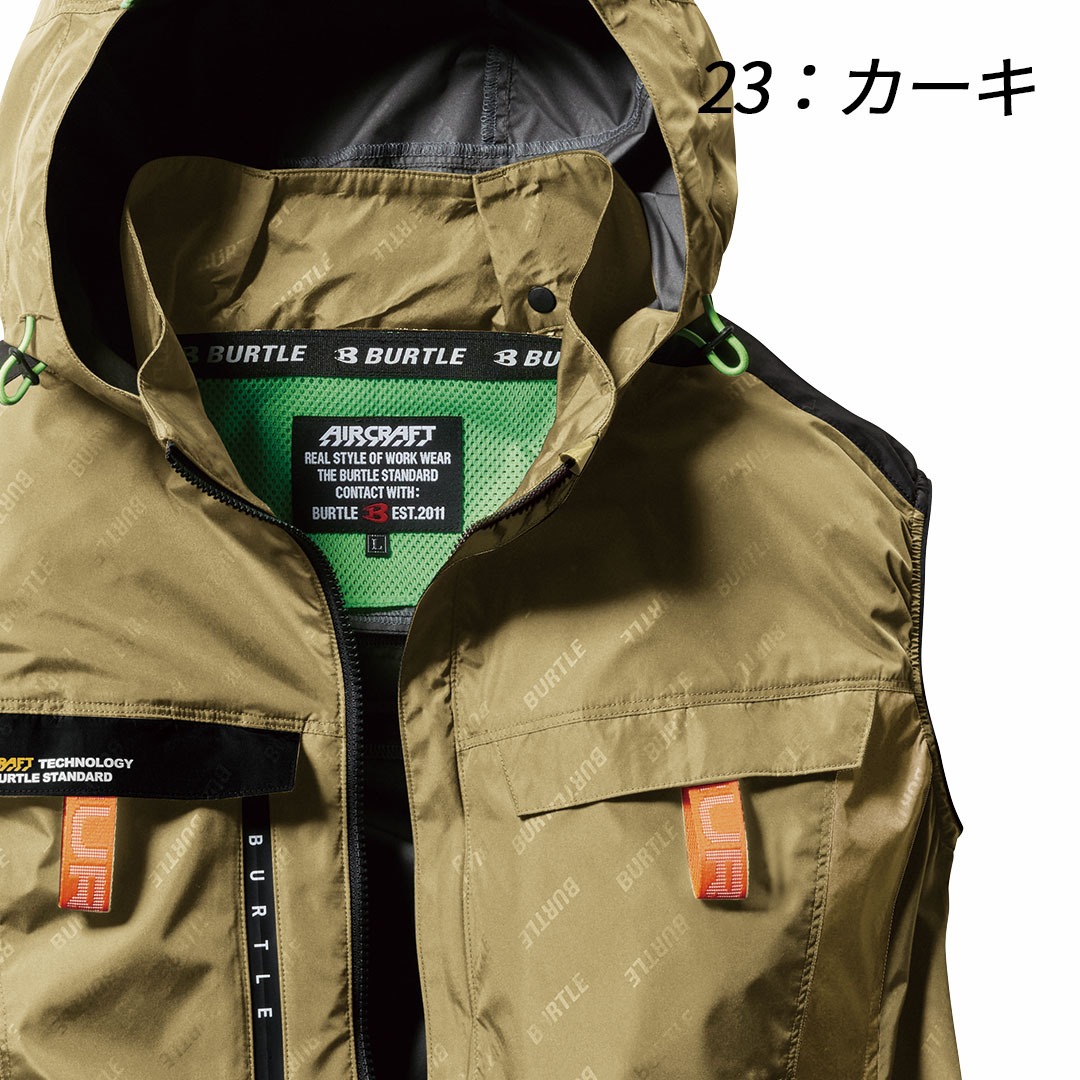 バートルBURTLE エアークラフトファン4点セット　XLサイズ（カーキ）ラスト 楽天市場】バートル エアークラフト 2023 空調作業服 ファン付き