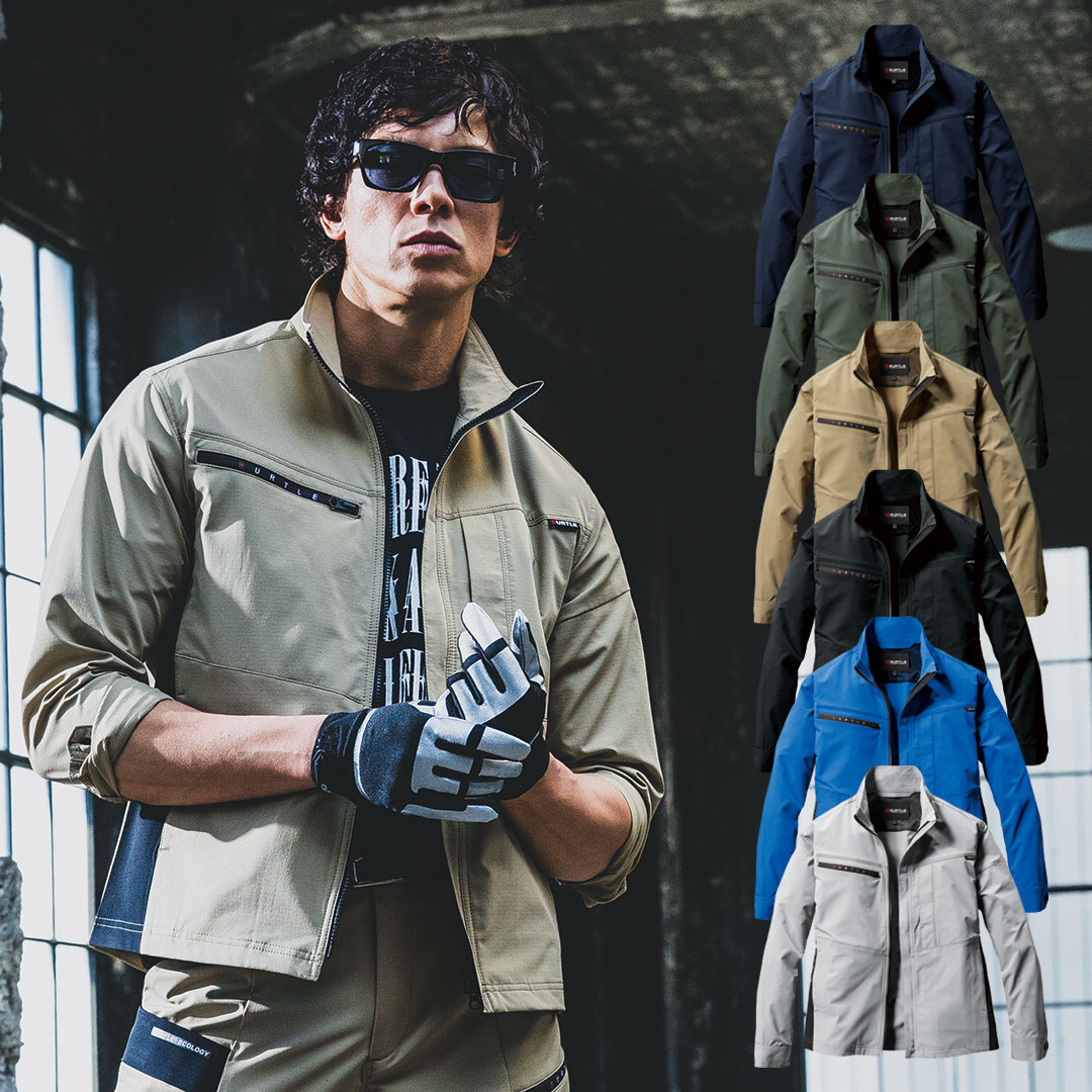 9701 長袖 ジャケット BURTLE バートル ポリエステル ストレッチ メンズ レディース 春夏 作業服 作業着 ジャンパー ブルゾン 2024SS
