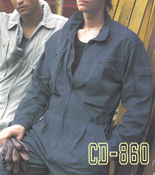 CD860 つなぎ服 綿100％   作業服 作業着