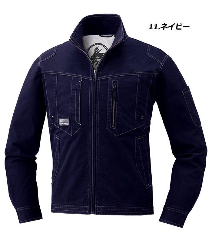 【PGG】新品サイズ5 ¥44.000Nyストレッチラチネコンビフードブルゾン Z-DRAGON ジードラゴン 71700 ストレッチ長袖ジャンパー 秋冬用 メンズ