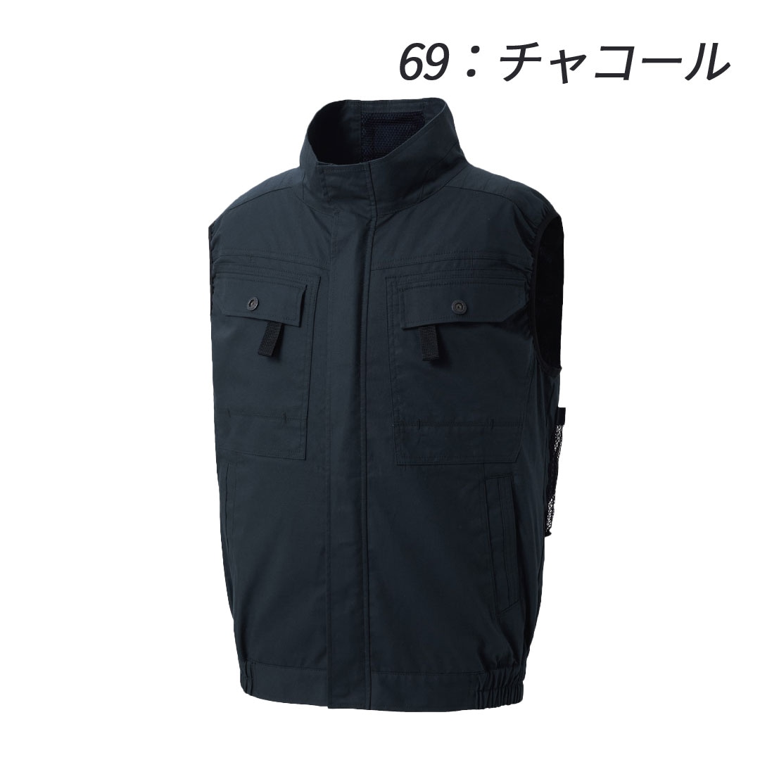 KF92490G フルハーネス用ベスト 空調風神服 サンエス 2024SS 空調 服 2024SS