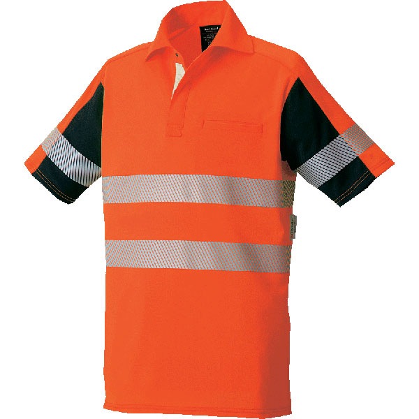 高視認性ポロシャツ 反射材付き　おまけあり TUNP22 反射材付き 半袖 ポロシャツ 高視認 メンズ 春 夏 帯電防止