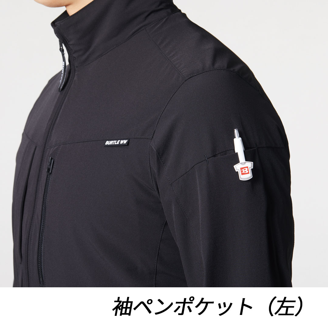 691 長袖 ジャケット BURTLE バートル コーデュラ ストレッチ メンズ レディース 春夏 作業服 作業着 ジャンパー ブルゾン 2024SS