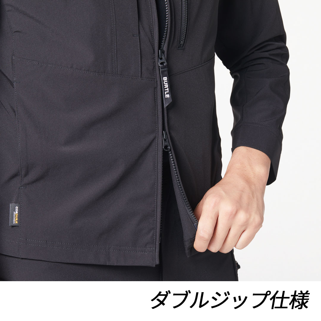 691 長袖 ジャケット BURTLE バートル コーデュラ ストレッチ メンズ レディース 春夏 作業服 作業着 ジャンパー ブルゾン 2024SS