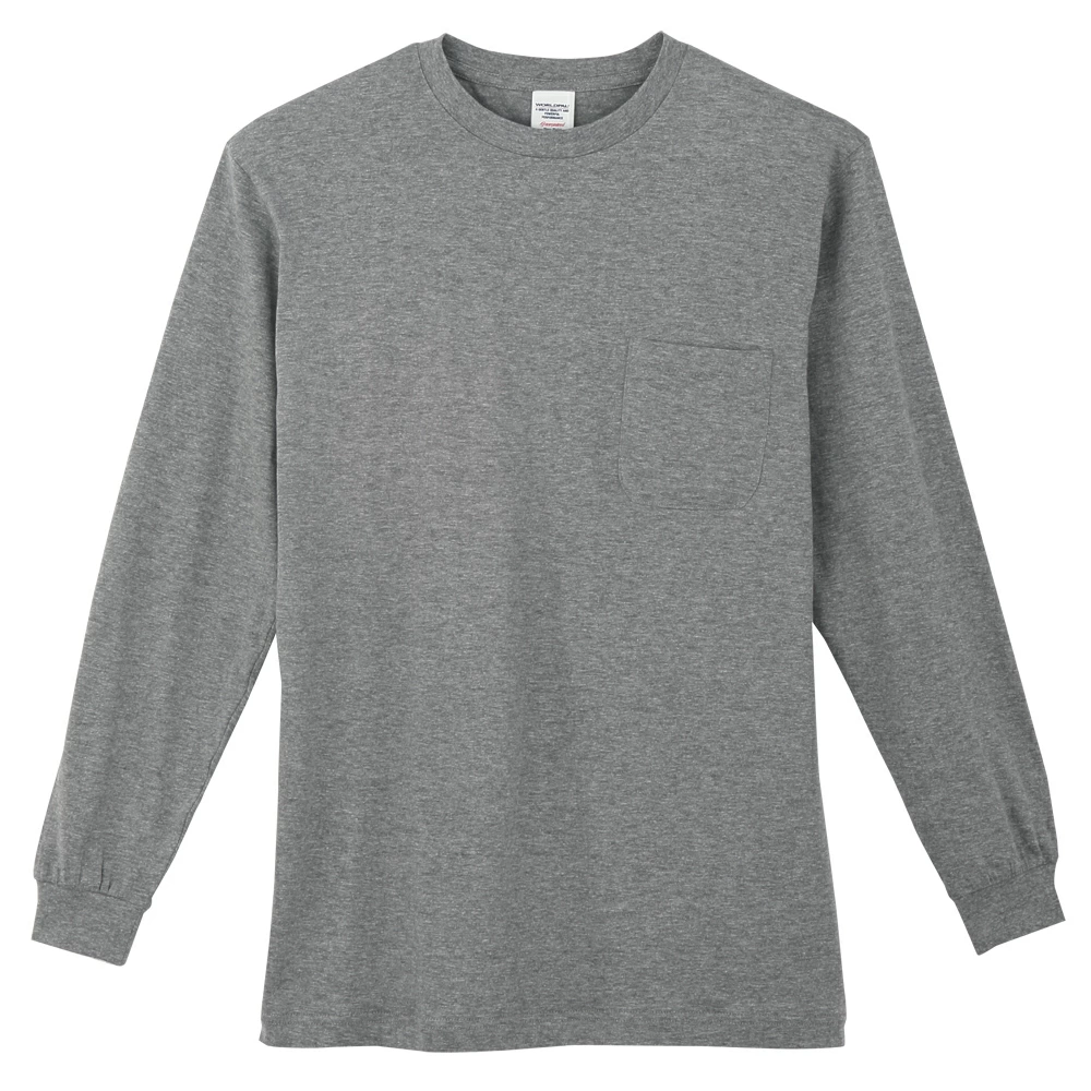 3008 長袖 Tシャツ メンズ 春 秋 冬 綿100% Uネック シンプル 無地 コットン 接客 受付 3L 4L 5L対応 大きいサイズ対応 作業服 作業着 ユニフォーム コーコス
