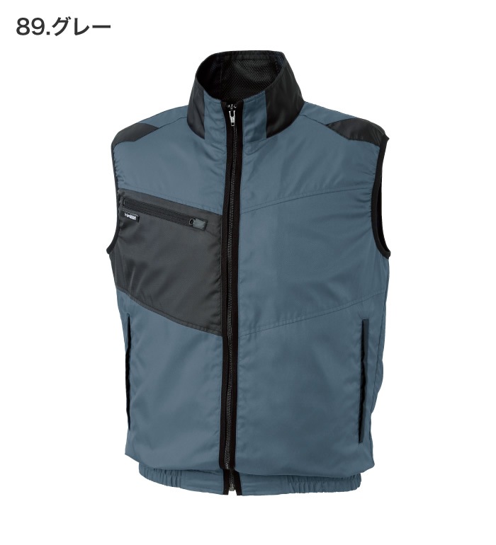 ファン付きクールベスト＆空調服 2025年新商品 空調風神服 ハイブリットクール ベスト EF92592S