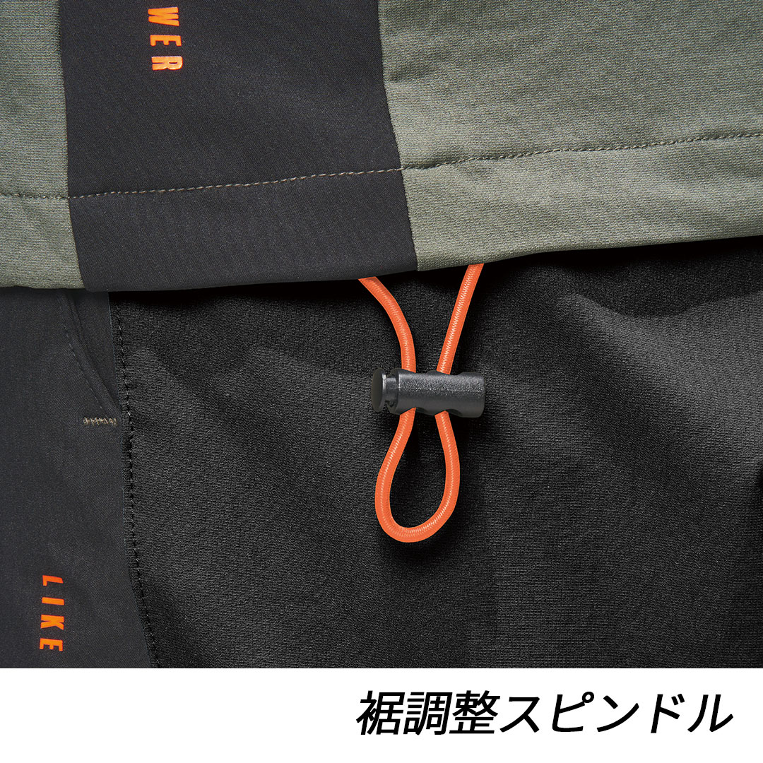 28559 レヴスキンズ半袖フーディー HUMMER ハマー 吸汗速乾 超軽量 メンズ 春夏 作業服 作業着 2024SS