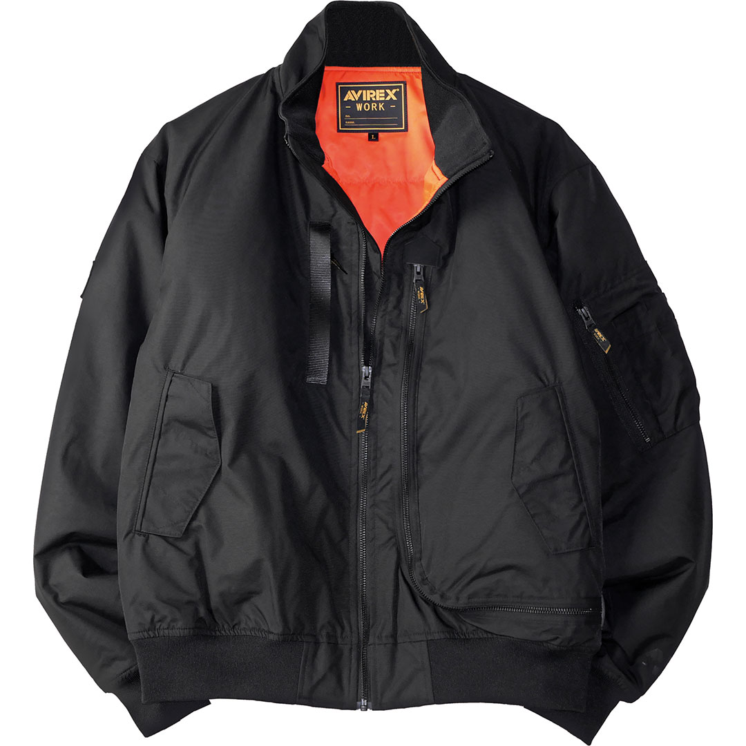 AV501 防寒 フライトジャケット アヴィレックス 保温 メンズ 秋冬 クロダルマ 作業服 作業着 ジャケット ジャンパー ブルゾン 2025AW