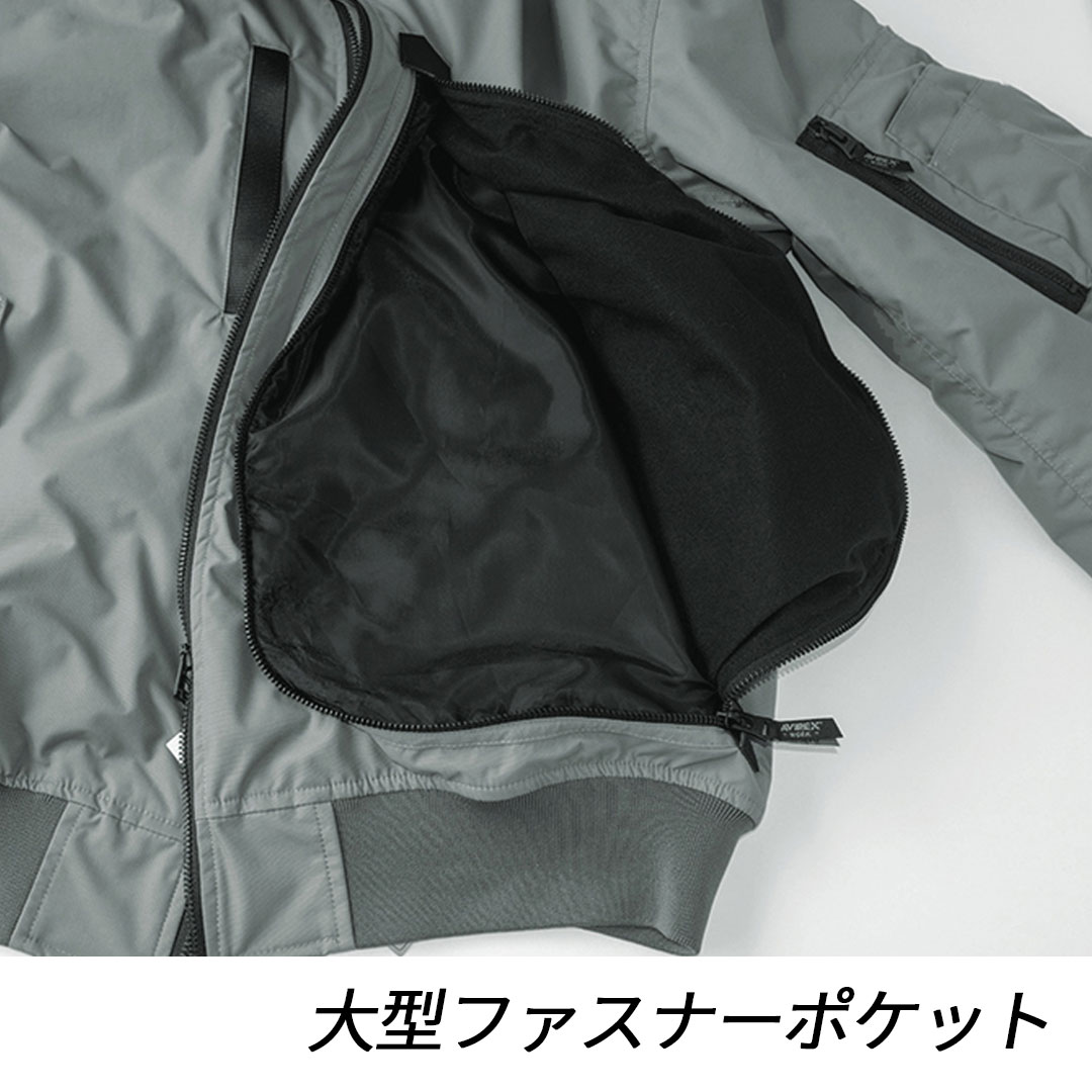 AV501 防寒 フライトジャケット アヴィレックス 保温 メンズ 秋冬 クロダルマ 作業服 作業着 ジャケット ジャンパー ブルゾン 2025AW