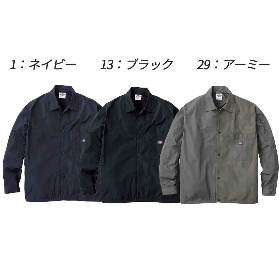 D7510 コーチジャケット ディッキーズ 撥水 UVカット メンズ レディース 秋冬 コーコス信岡 Dickies 作業服 作業着 ジャンパー 2025AW